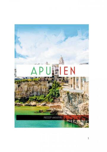 Portada del libro «Eine Woche in Apulien», de Recep Akkaya
