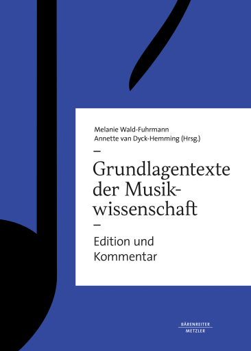 Portada del libro «Grundlagentexte der Musikwissenschaft»