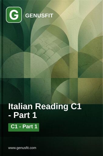 GenusFit: Italian Reading C1. Part 1/3