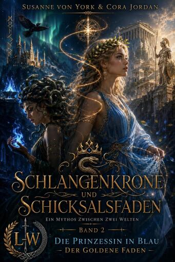 Schlangenkrone und Schicksalsfaden - Ein Mythos zwischen zwei Welten - Buch 2 - Die Prinzessin in Blau - Der goldene Faden