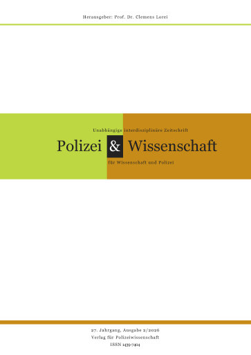 Portada del libro «Zeitschrift Polizei & Wissenschaft», de Clemens Lorei