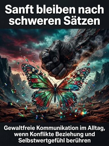 Portada del libro «Sanft bleiben nach schweren Sätzen», de Claudia Engel