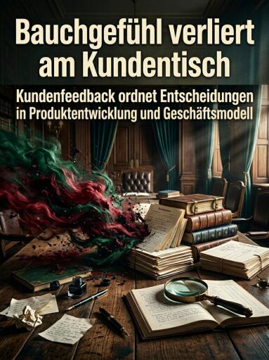Portada del libro «Bauchgefühl verliert am Kundentisch», de Daniela Horn