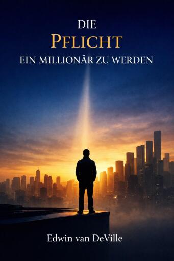 Portada del libro «Die Pflicht ein Millionär zu werden», de Edwin van DeVille