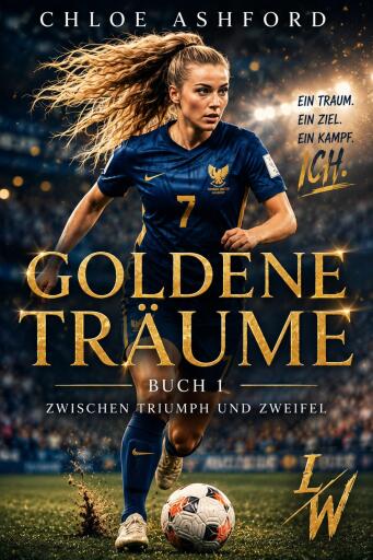 Portada del libro «Goldene Träume - Buch 1 - Zwischen Triumpf und Zweifel», de Chloe Ashford