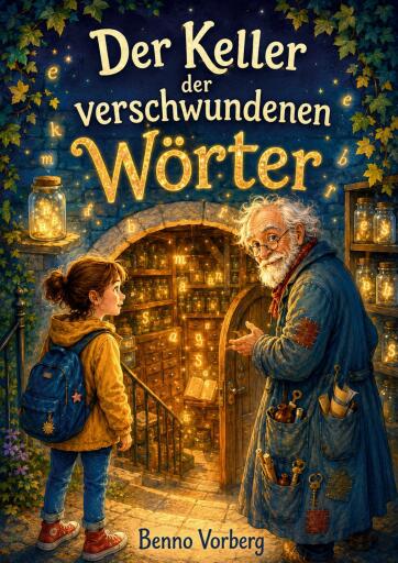 Portada del libro «Der Keller der verschwundenen Wörter», de Benno Vorberg