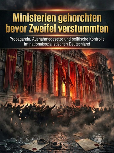 Portada del libro «Ministerien gehorchten bevor Zweifel verstummten», de Claudia Engel