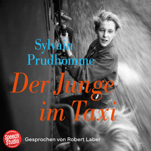 Portada del audiolibro «Der Junge im Taxi», de Sylvain Prudhomme