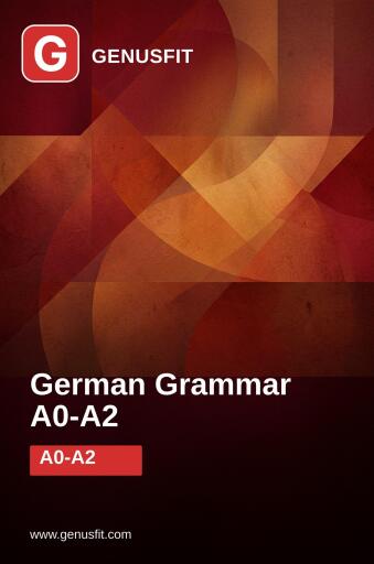 GenusFit: German Grammar A0-A2