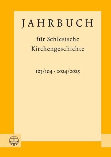 Portada del libro «Jahrbuch für Schlesische Kirchengeschichte»