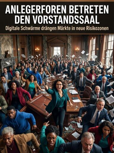 Anlegerforen betreten den Vorstandssaal
