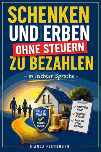 Portada del libro «Schenken und erben ohne Steuern zu bezahlen», de Bianca Flensburg