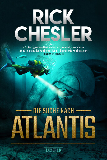 Portada del libro «DIE SUCHE NACH ATLANTIS», de Rick Chesler