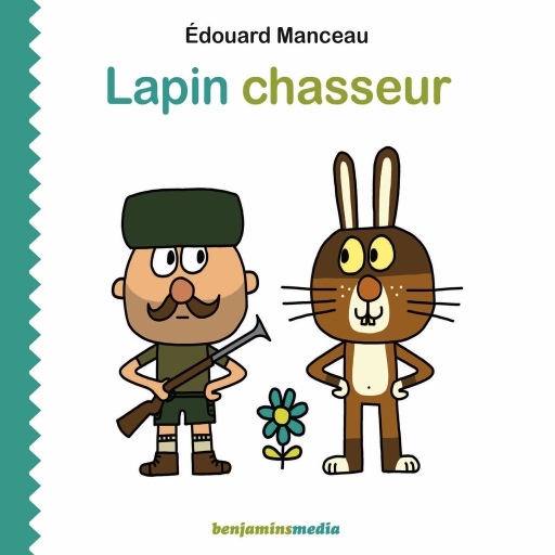 Portada del audiolibro «Lapin chasseur», de Édouard Manceau