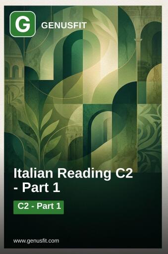 GenusFit: Italian Reading C2