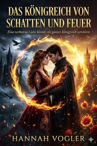 Portada del libro «Das Königreich von Schatten und Feuer», de Hannah Vogler