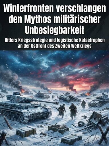 Portada del libro «Winterfronten verschlangen den Mythos militärischer Unbesiegbarkeit», de Daniela Horn