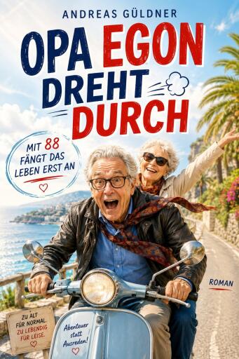 Portada del libro «Opa Egon dreht durch», de Andreas Güldner