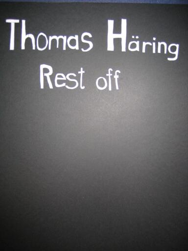 Portada del libro «Rest off», de Thomas Häring