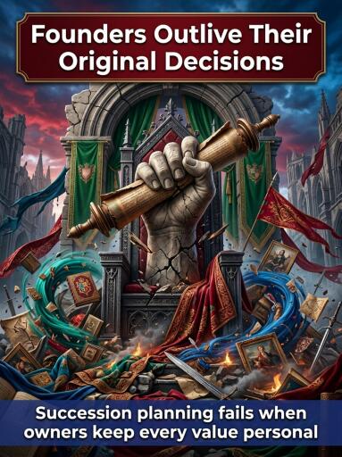 Founders Outlive Their Original Decisions