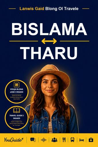 Portada del libro «The Language Guide for Travelers - Bislama to Tharu», de YouGuide