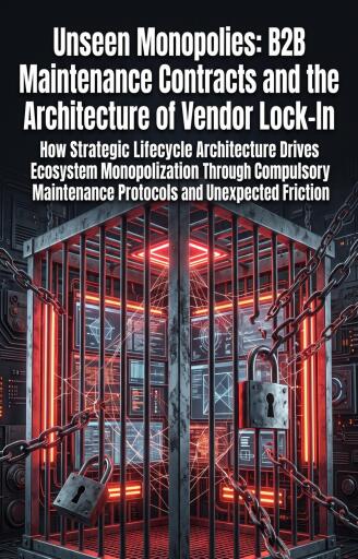 Portada del libro «Unseen Monopolies: B2B Maintenance Contracts and the Architecture of Vendor Lock-In», de Lawrence J. Sterling