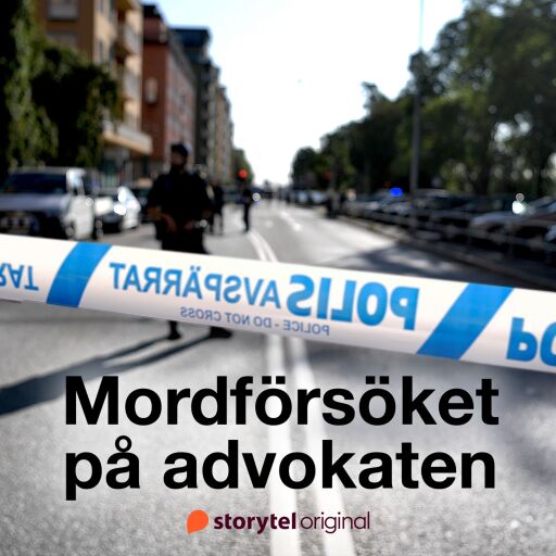 Portada del audiolibro «Mordförsöket på advokaten. Förundersökningen», de Lars Olof Lampers