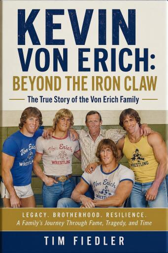 Portada del libro «Kevin Von Erich: Beyond The Iron Claw», de Tim Fiedler