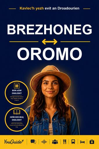 Portada del libro «The Language Guide for Travelers - Breton to Oromo», de YouGuide