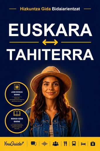 Portada del libro «The Language Guide for Travelers - Basque to Tahitian», de YouGuide