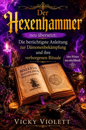 Portada del libro «Der Hexenhammer neu übersetzt», de Vicky Violett