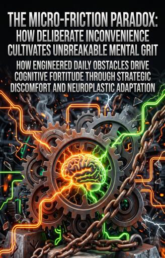 Portada del libro «The Micro-Friction Paradox: How Deliberate Inconvenience Cultivates Unbreakable Mental Grit», de Jorge Lee