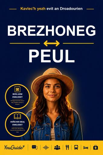 Portada del libro «The Language Guide for Travelers - Breton to Fulani», de YouGuide