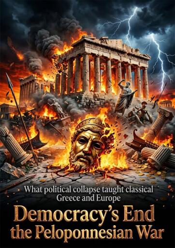 Portada del libro «Democracy's End in the Peloponnesian War»