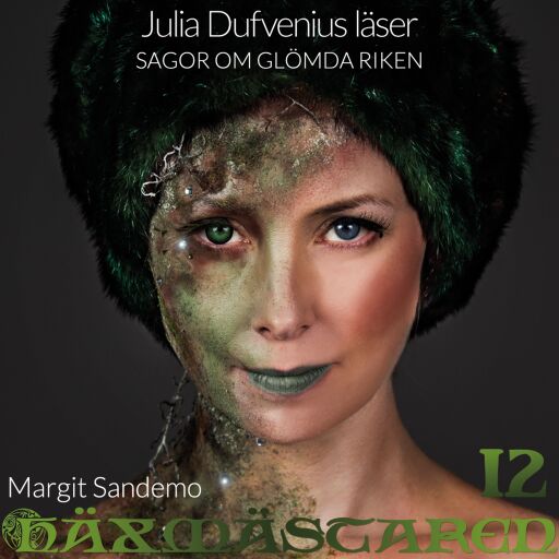 Portada del audiolibro «Sagor om glömda riken», de Margit Sandemo