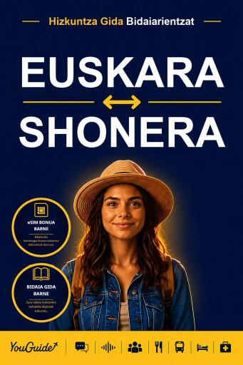 Portada del libro «The Language Guide for Travelers - Basque to Shona», de YouGuide
