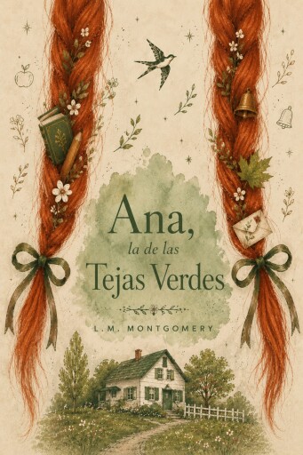 Portada del libro «Ana, de las Tejas Verdes», de L. M. Montgomery