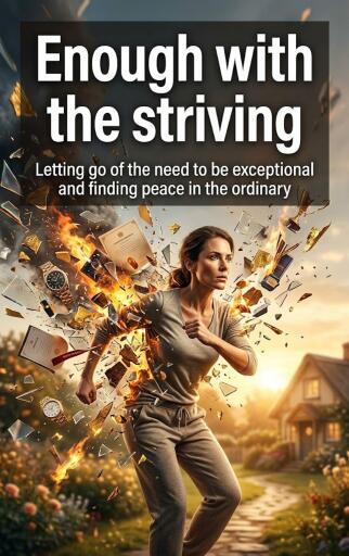 Portada del libro «Enough with the striving», de Naomi Clarke