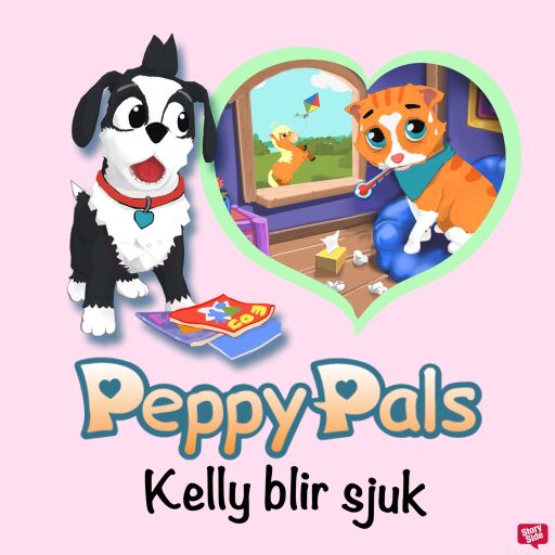 Portada del audiolibro «Kelly blir sjuk», de Åsa Linge