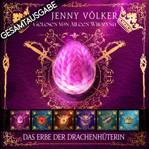 Portada del audiolibro «Das Erbe der Drachenhüterin - Gesamtausgabe», de Jenny Völker