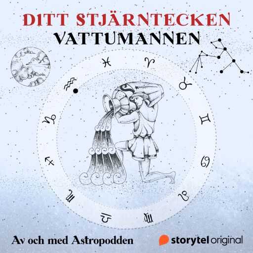 Portada del audiolibro «Vattumannen», de Sofia Båth, Hannah Pilfalk