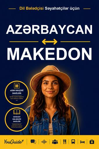 Portada del libro «The Language Guide for Travelers - Azerbaijani to Macedonian», de YouGuide