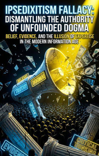Portada del libro «Ipsedixitism Fallacy: Dismantling the Authority of Unfounded Dogma», de Alec Wilkins