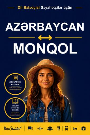 Portada del libro «The Language Guide for Travelers - Azerbaijani to Mongolian», de YouGuide