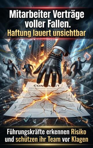 Portada del libro «Mitarbeiter Verträge voller Fallen. Haftung lauert unsichtbar», de Thea Winterhain