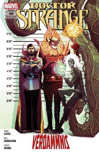 Portada del libro «Doctor Strange 8 - Hölle auf Erden», de Donny Cates