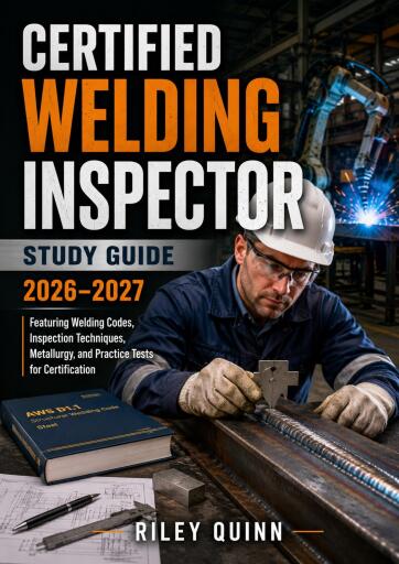 Portada del libro «Certified Welding Inspector Study Guide 2026–2027», de RILEY QUINN