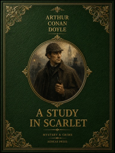 Portada del libro «A Study in Scarlet», de Arthur Conan Doyle