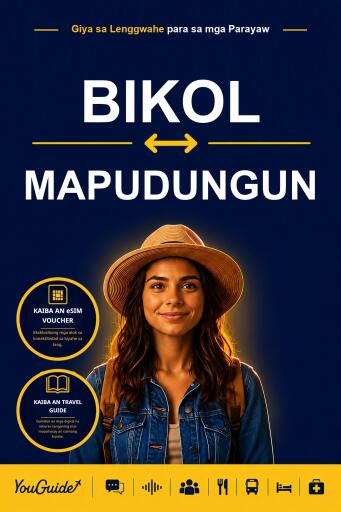Portada del libro «The Language Guide for Travelers - Bikol to Mapudungun», de YouGuide
