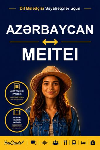 Portada del libro «The Language Guide for Travelers - Azerbaijani to Meitei», de YouGuide